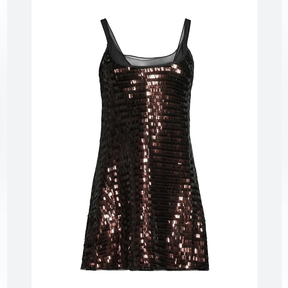 Free People Black Sequin Mini Dress